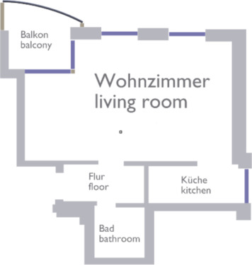 Foto - 1 Zimmer Etagenwohnung zur Miete in Dresden