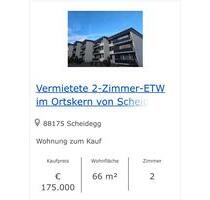 Eigentumswohnung zum Verkauf über Volksbank Immobilien - Scheidegg