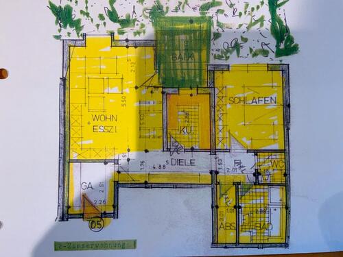 Foto - Große 2-Zimmer-Wohnung mit Einbauküche & Terrasse im Erdgeschoss