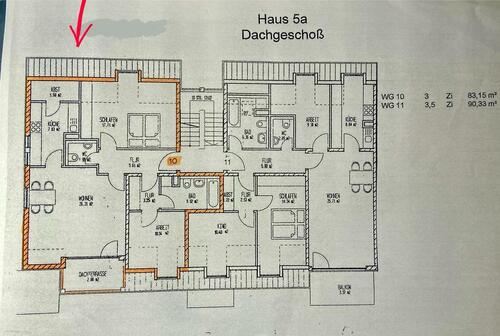 Foto - 3 Zimmer Dachgeschoßwohnung zur Miete in Velten