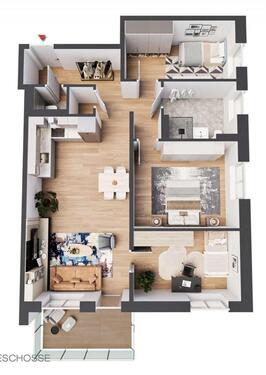 Foto - 4 Zimmer Etagenwohnung zur Miete in Hirschaid