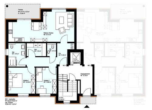 Foto - 3 Zimmer Erdgeschoßwohnung zur Miete in Garrel