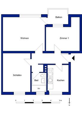 Foto - Etagenwohnung in Wolfsburg zur Miete