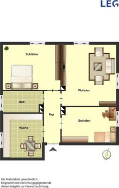 Foto - 3 Zimmer Etagenwohnung zur Miete in Diepholz