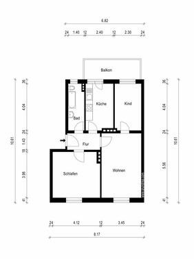 Foto - 3 Zimmer Etagenwohnung zur Miete in Magdeburg