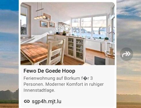 Foto - Ferienwohnung Borkum 02.05.-09.05. (2 - 3 Personen)