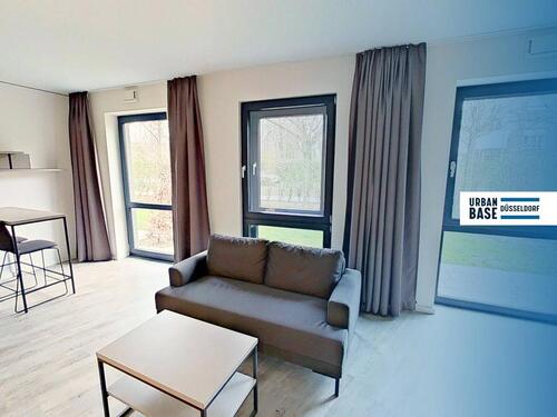 Foto - *1 Nettokaltmiete frei* URBAN BASE: Vollmöbliertes 1-Zimmer-Large-Apartment mit EBK, TERRASSE, ALL-IN-MIETE, UVM. am Rheinufer