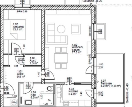 Foto - 2 Zimmer Etagenwohnung zur Miete in Ortrand