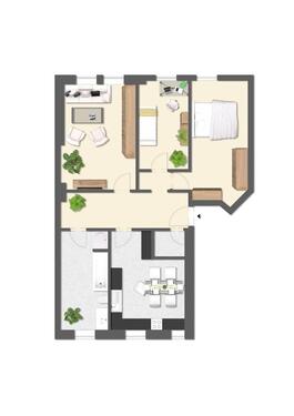 Foto - Schöne 3-Raum-Wohnung in ruhiger Lage