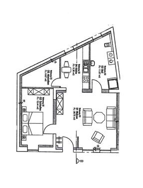 Foto - 2 12 Zimmer Erdgeschosswohnung - 710,00&nbsp;EUR Kaltmiete, ca.&nbsp; 71,50&nbsp;m&sup2;