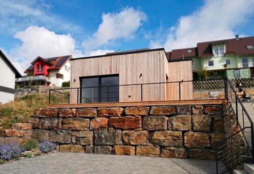 Foto - Modulhaus (Erstbezug) mit Panoramablick ins grüne Lauertal