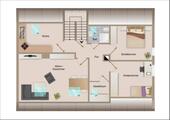 Foto - Sanierte 3-Zimmer-Dachgeschosswohnung mit neuer Einbauküche