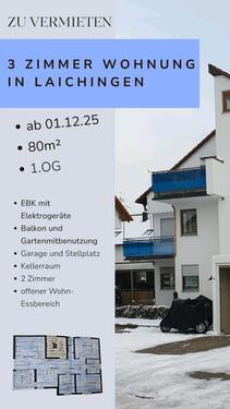 Foto - 3 Zimmer Wohnung in Laichingen - 950,00 EUR Kaltmiete,