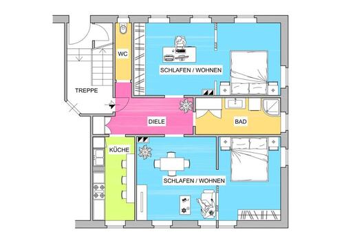 Foto - 2.5 Zimmer Etagenwohnung zur Miete in Coburg