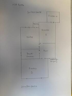 Foto - Helle 3 12 Zimmerwohnung zu verkaufen