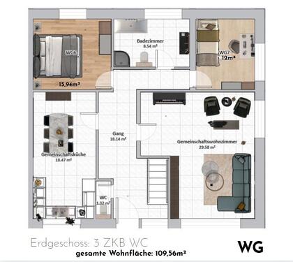 Foto - 1 Zimmer Etagenwohnung zur Miete in Haselünne