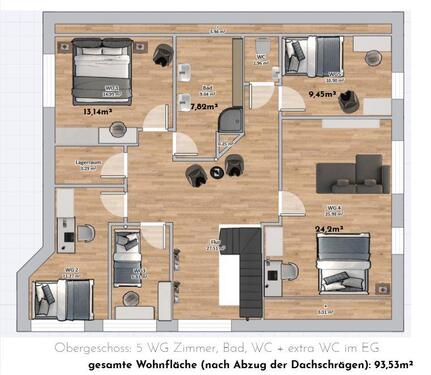 Foto - 1 Zimmer Etagenwohnung in Haselünne