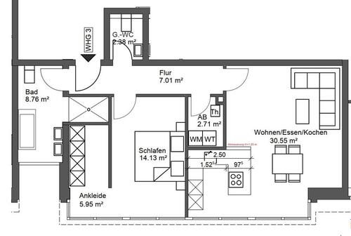 Foto - 2 Zimmer Etagenwohnung zur Miete in Meppen