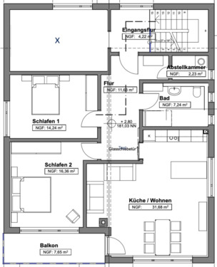 Foto - 3 Zimmer Etagenwohnung zur Miete in Windeck