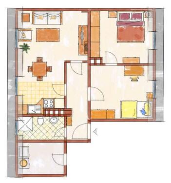 Foto - 3-Raum Wohnung, bezugsfertig, in zentraler Lage
