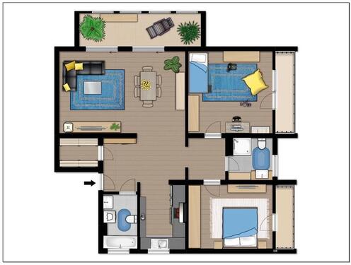 Foto - 3 Zimmer Etagenwohnung zur Miete in Groß-Umstadt