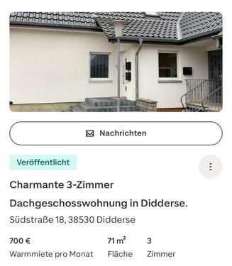 Foto - 3 Zimmer Dachgeschosswohnung - 700,00&nbsp;EUR Kaltmiete, ca.&nbsp; 71,00&nbsp;m&sup2;