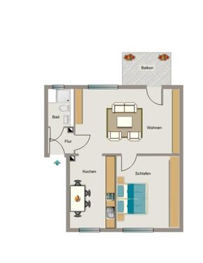 Foto - 2.5 Zimmer Erdgeschoßwohnung zur Miete in Marl