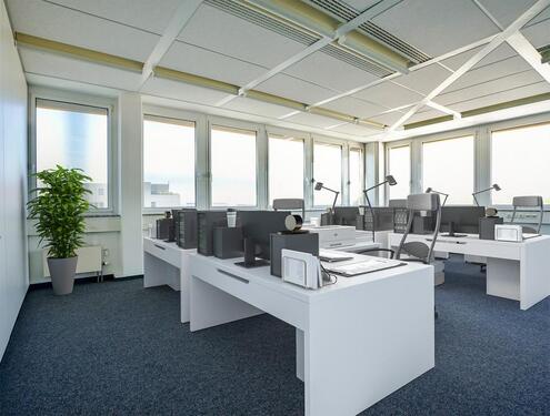 Foto - attraktiv aufgeteilte Büroflächen mit Ausblick mit exklusiver Teeküche und 247- Zugang
