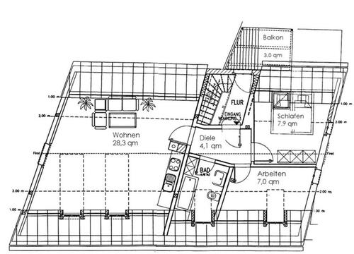 Foto - 2 Zimmer Dachgeschoßwohnung in Amberg