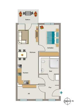 Foto - 2 Zimmer Etagenwohnung zur Miete in Neuss