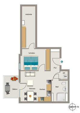 Foto - 2 Zimmer Etagenwohnung in Neuss