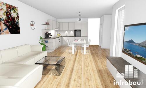 Foto - Traumhafte 2-ZKB in Leitershofen mit großer überdachter Loggia! Neubau!