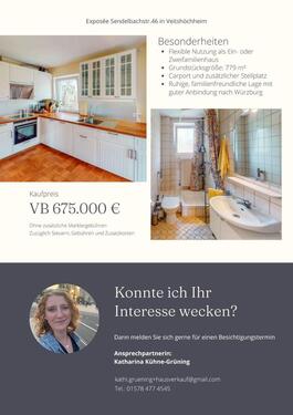 Foto - Einfamilienhaus in Veitshöchheim zum Kaufen