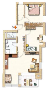 Foto - Charmante 3,5 Zimmer Wohnung mit Balkon im 1 OG