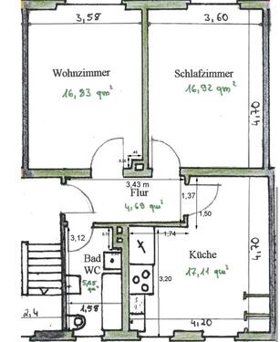 Foto - 2 Zimmer Etagenwohnung zur Miete in Siegen