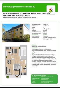 Foto - Wohnung zu vermieten - 723,00&nbsp;EUR Kaltmiete, ca.&nbsp; 77,00&nbsp;m&sup2;