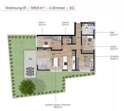 Foto - Barrierefreie 4-Zimmerwohnung in Wassertrüdingen
