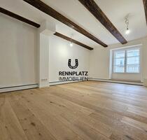 Traumhaft sanierte 3-Zimmer-Wohnung mit ca. 19 m² Dachterrasse in bester Altstadtlage. Frei. - Regensburg Kumpfmühl