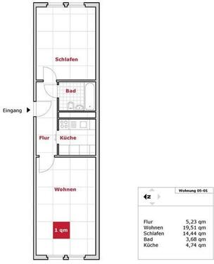 Foto - 2 Zimmer Etagenwohnung zur Miete in Dresden