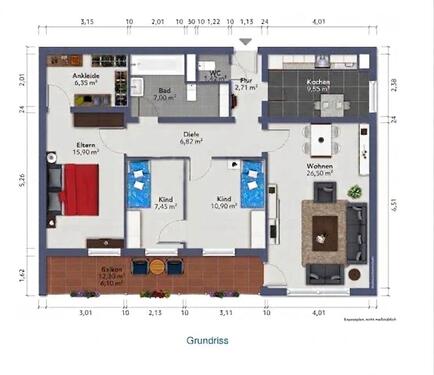 Foto - 5 Zimmer Erdgeschoßwohnung zur Miete in Saarbrücken