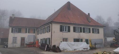 Foto - Großes altes Mühlengebäude in Stockach