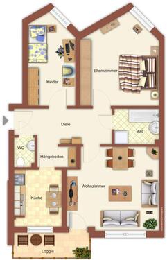 Foto - 3 Zimmer Etagenwohnung zur Miete in Mönchengladbach