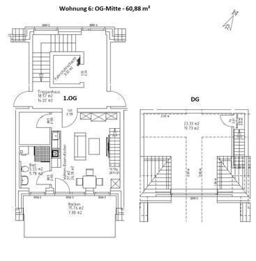 Foto - 2.5 Zimmer Maisonettenwohnung in Osnabrück