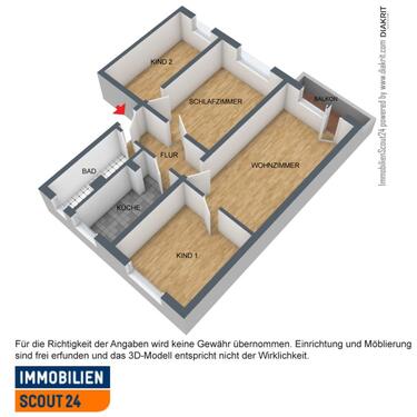 Foto - Etagenwohnung zur Miete in Blankenburg (Harz)