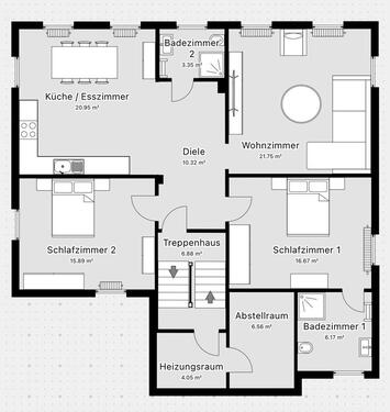 Foto - 3 Zimmer Etagenwohnung zur Miete in Wörrstadt