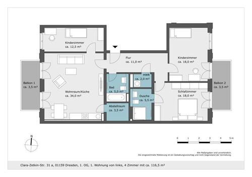 Foto - Etagenwohnung zur Miete in Dresden