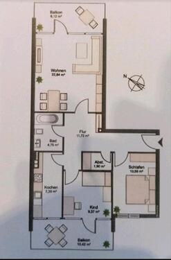 Foto - Etagenwohnung zum Kaufen in Harrislee