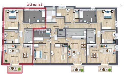 Foto - Erstbezug - 92 m² - Neubauwohnung im OG + Aufzug und Balkon