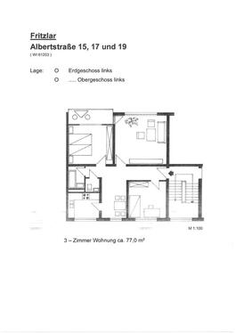 Foto - 3 Zimmer Etagenwohnung zur Miete in Fritzlar