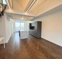 Außergewöhnlich! Maisonette + Erstbezug + Klima + Fußbodenheizung + Dachloggia + 2 Bäder + Kochinsel - Leipzig Nord